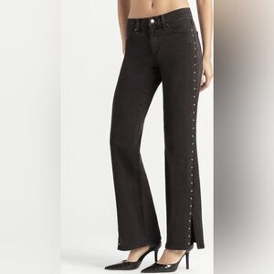 Jessica Simpson Women's Rosa Studded Straight Leg Jeans, 31.5” inseam, size 4